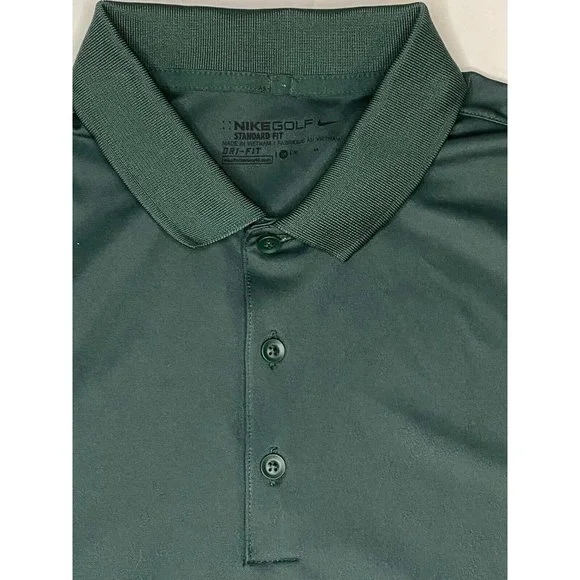 Nike Shirts Nike Golf Standard Fit Drifit Dark Green Polo